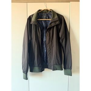 🍁Fall Sale! Scotch & Soda Men's Olive Bomber Jacket Paisley Lining Sz S